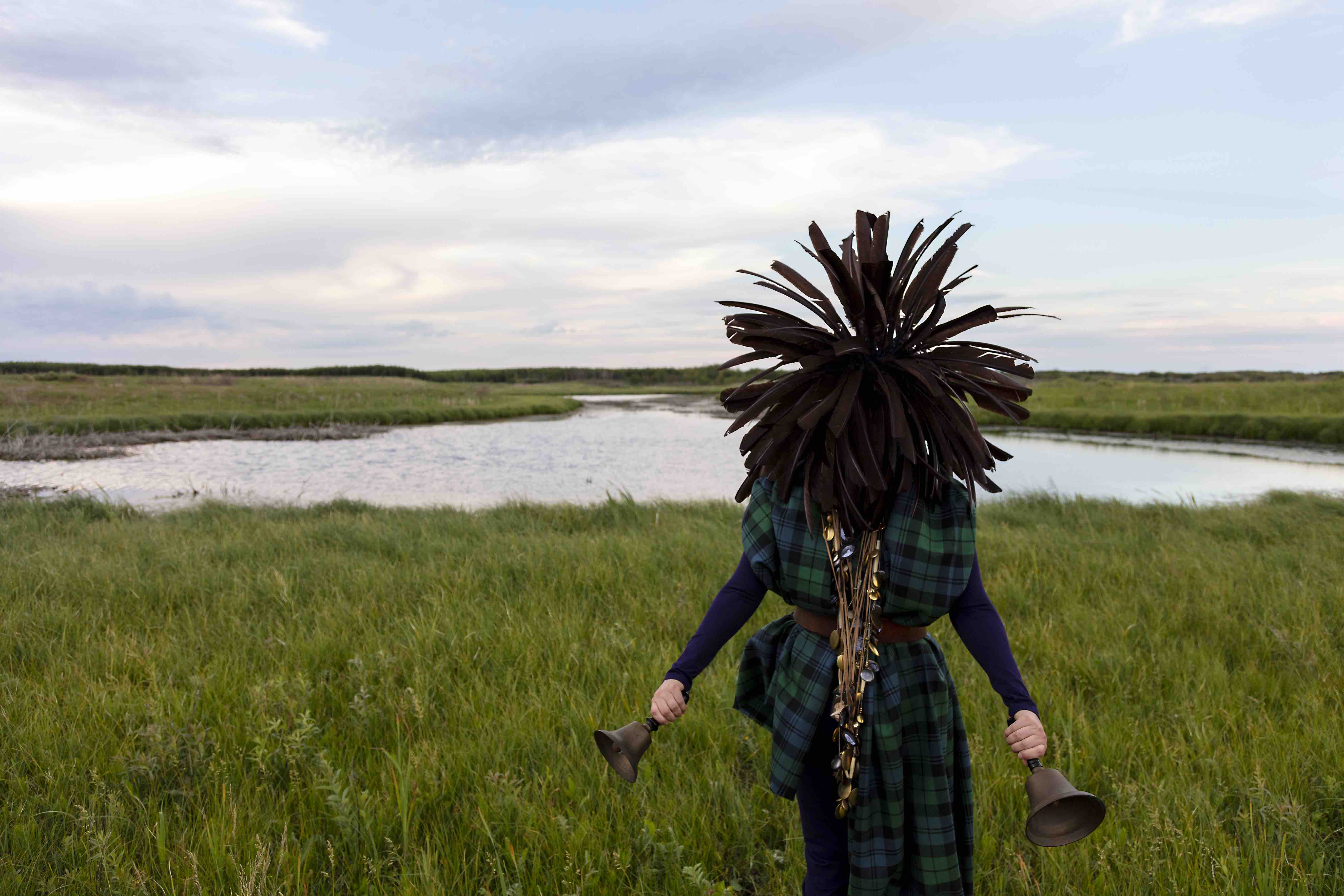 Image of: From a Still Unquiet Place Art Installation by Meryl McMaster 